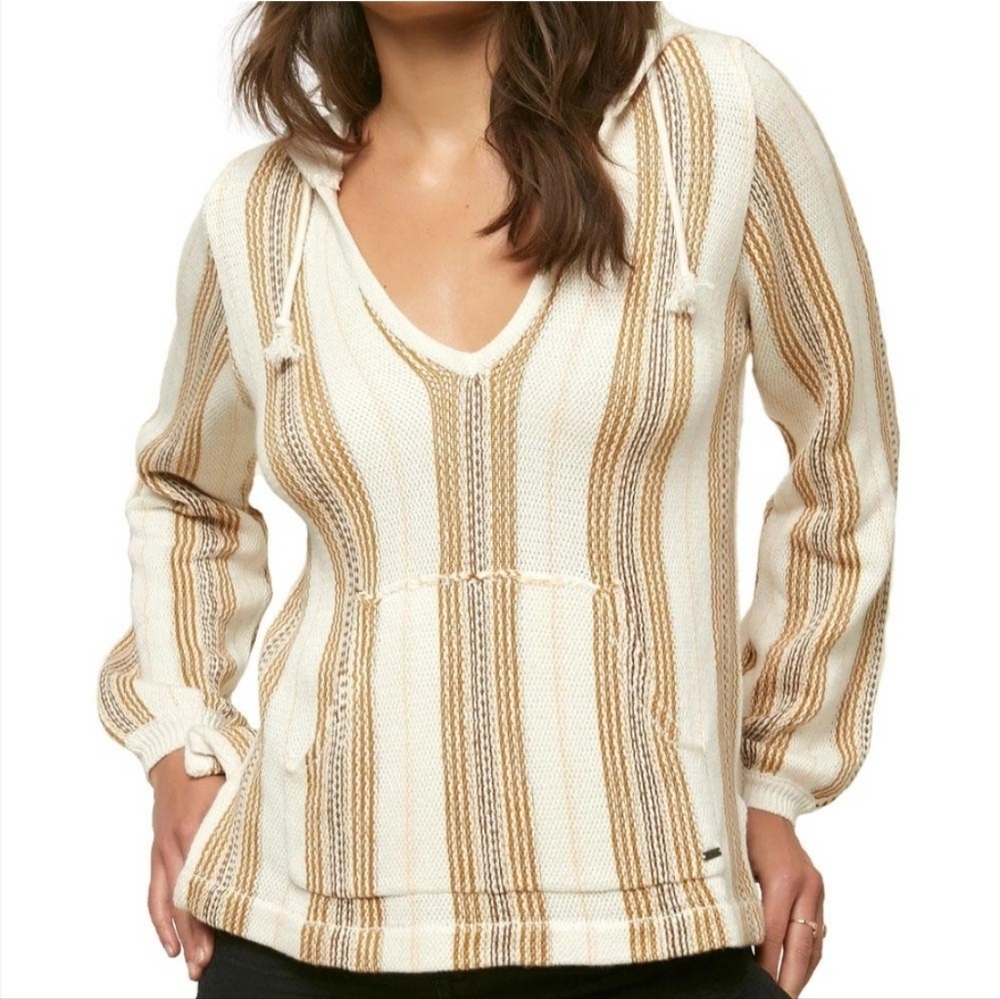 O'Neill Campfire Hoodie Knit Top Medium (7591)